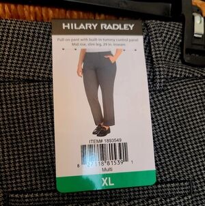 Hilary Radley Herringbone Pants XL